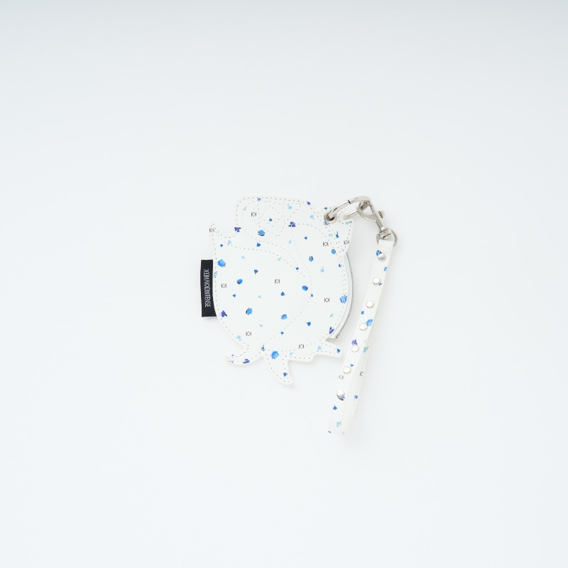 Blue Rose Leather Pouch