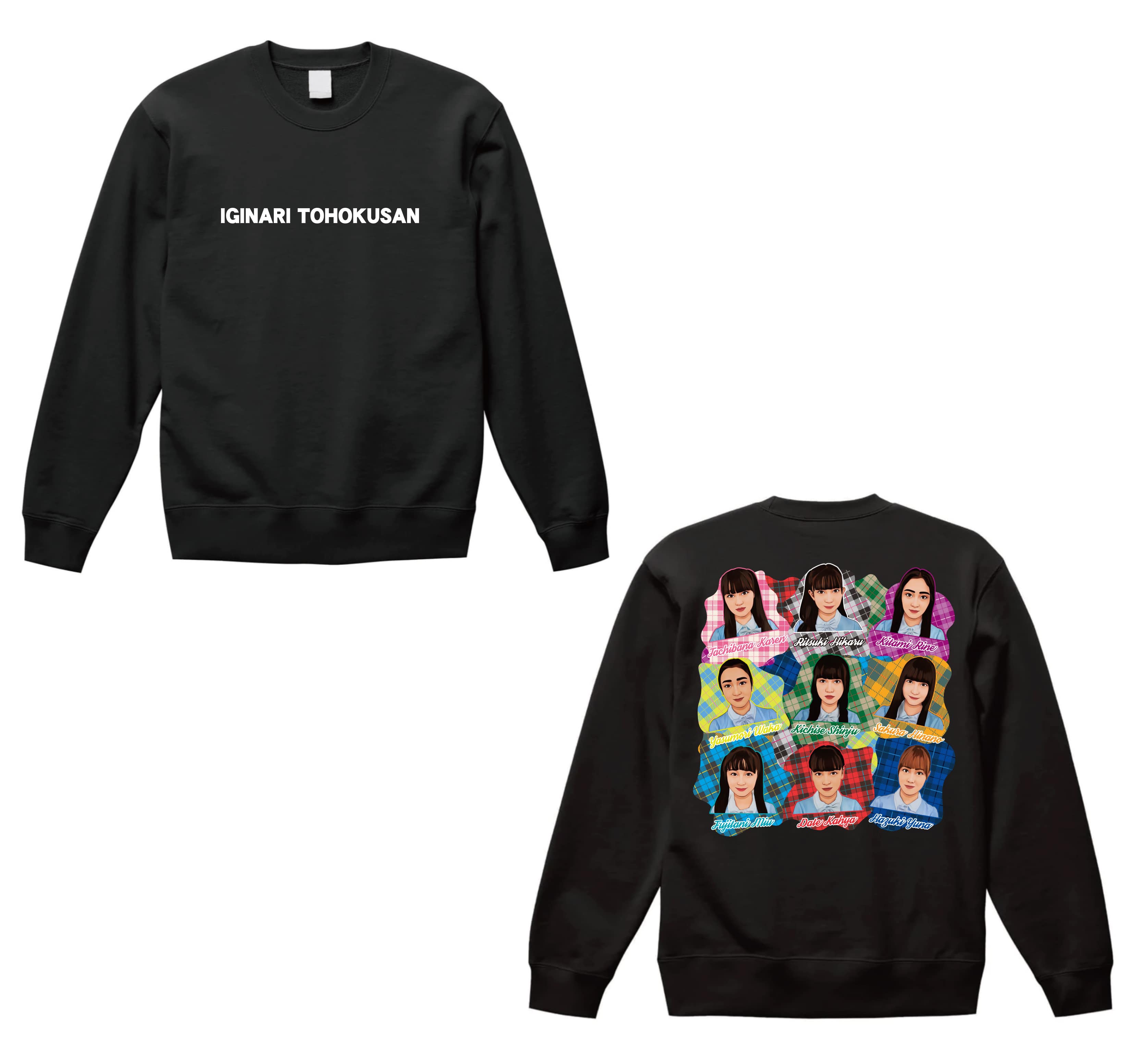 顔面イラストスウェット