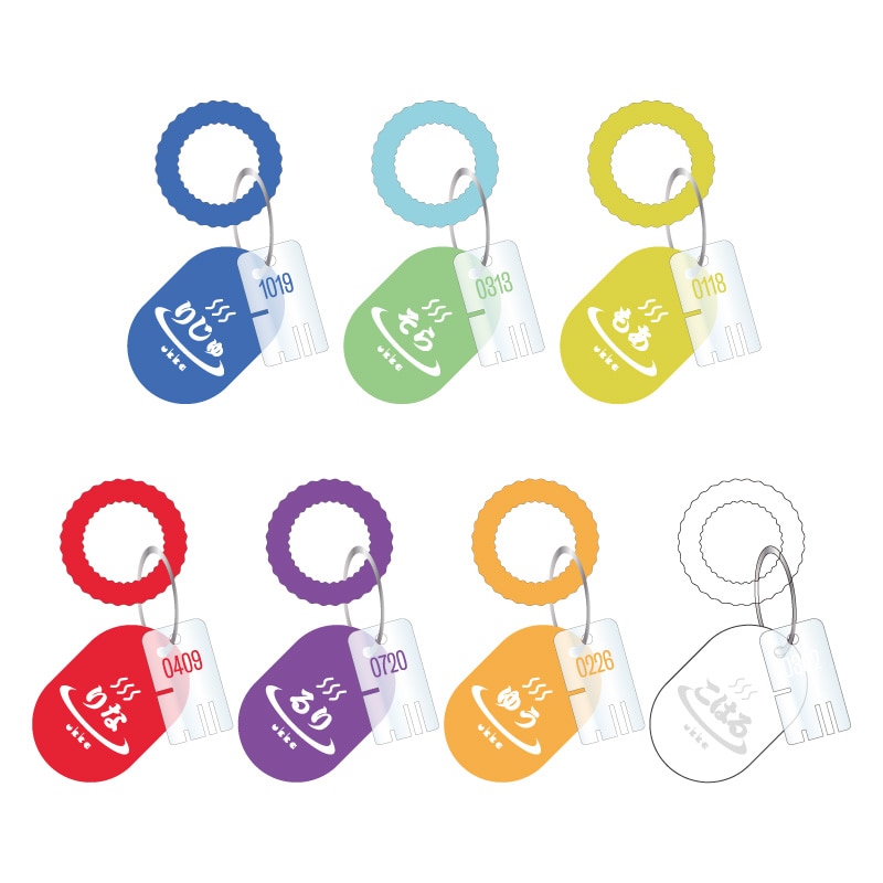 ukka ラバーコイルキーホルダー